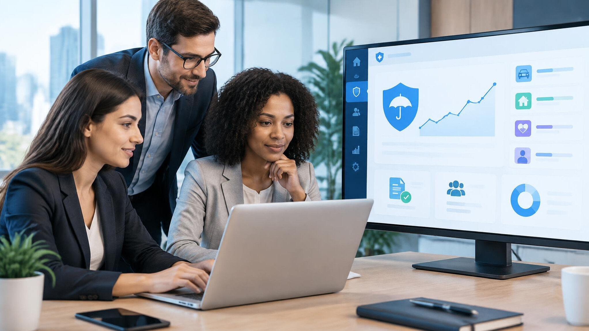 insurance software interface