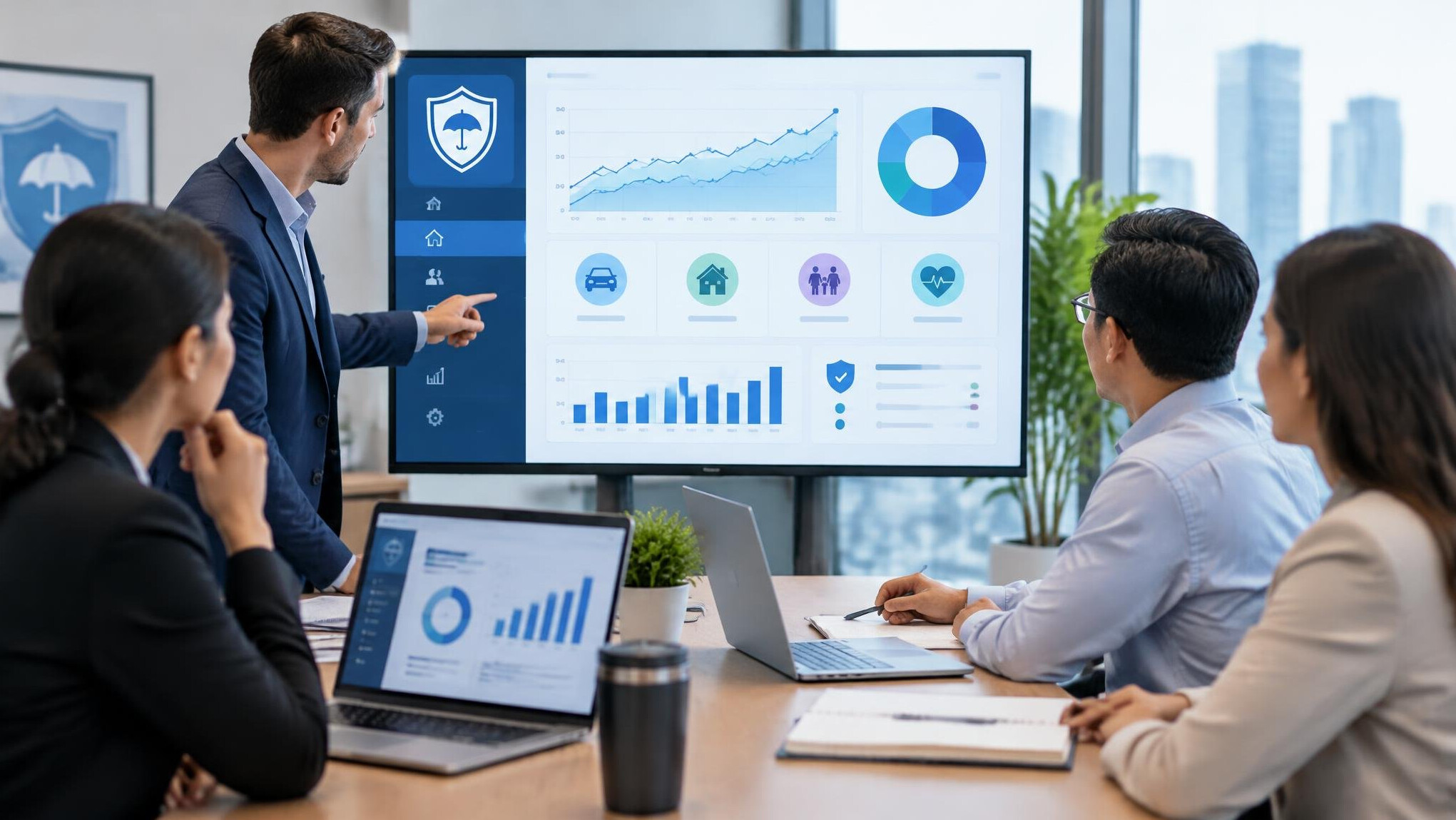 insurance software dashboard