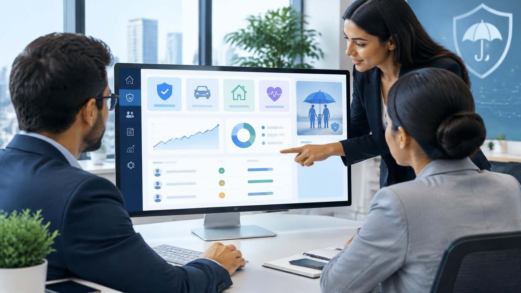 insurance software interface