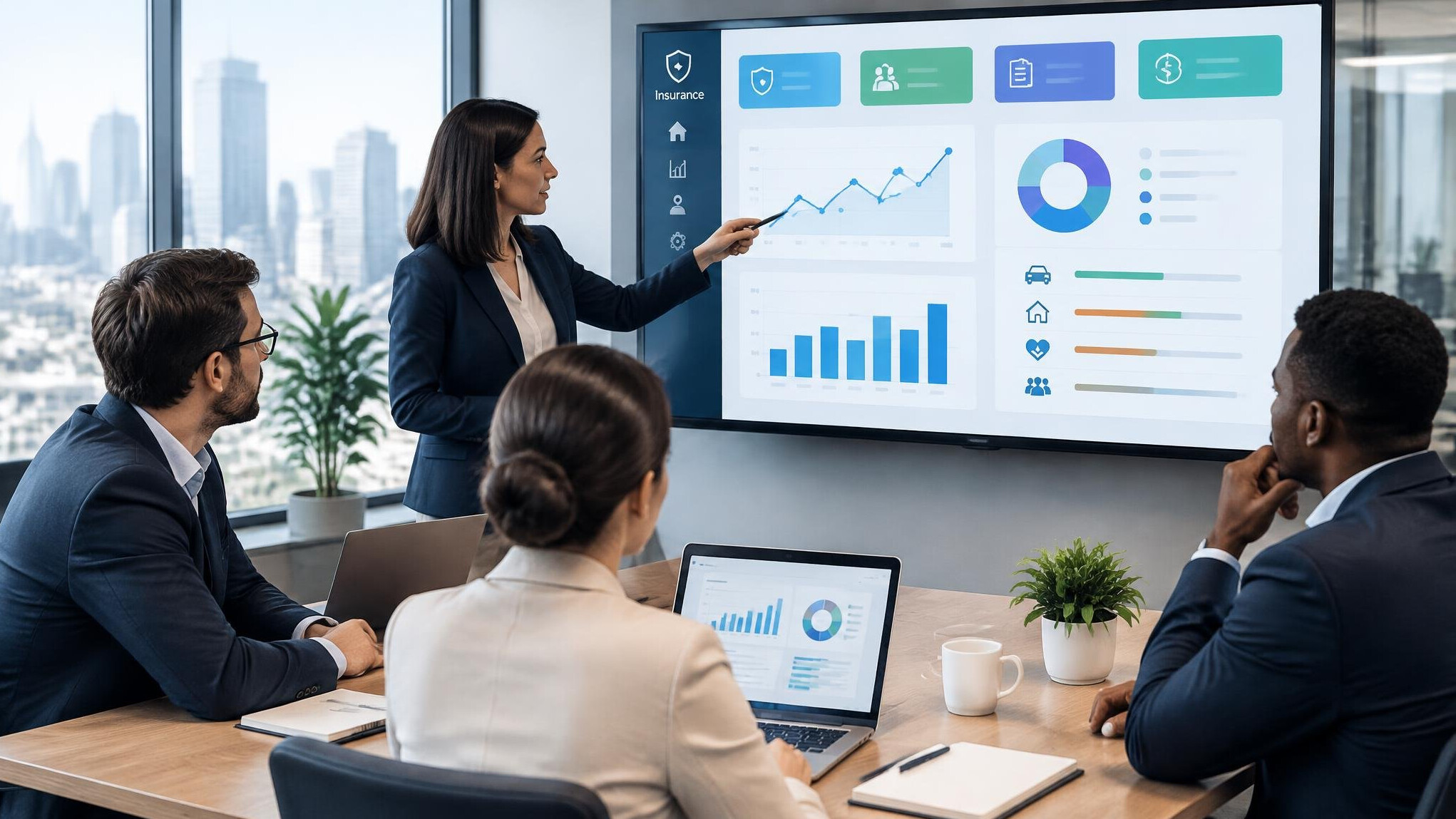 insurance software dashboard